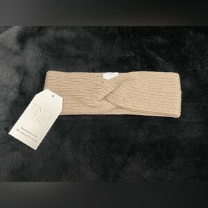 Time & Tru Beige Knit Headband
